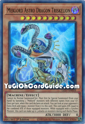 Yu-Gi-Oh Card: Meklord Astro Dragon Triskelion