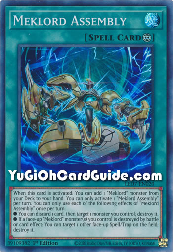 Yu-Gi-Oh Card: Meklord Assembly