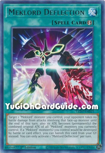 Yu-Gi-Oh Card: Meklord Deflection