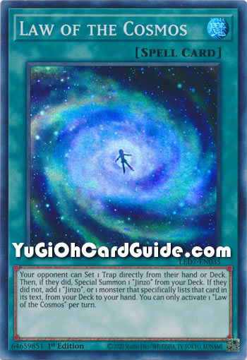 Yu-Gi-Oh Card: Law of the Cosmos