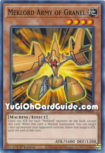 Yu-Gi-Oh Card: Meklord Army of Granel