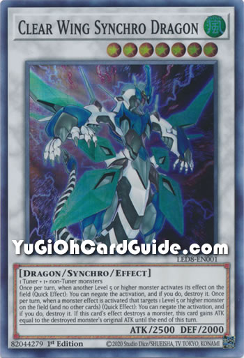 Yu-Gi-Oh Card: Clear Wing Synchro Dragon