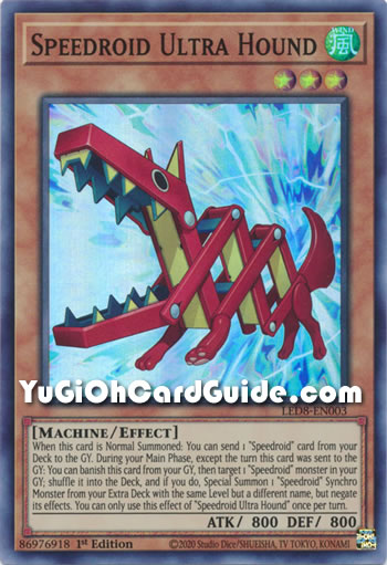 Yu-Gi-Oh Card: Speedroid Ultra Hound