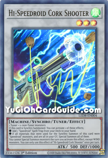 Yu-Gi-Oh Card: Hi-Speedroid Cork Shooter