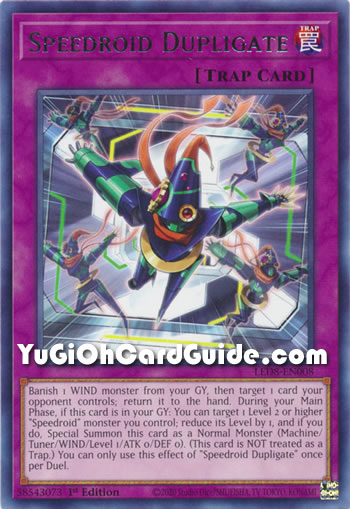 Yu-Gi-Oh Card: Speedroid Dupligate