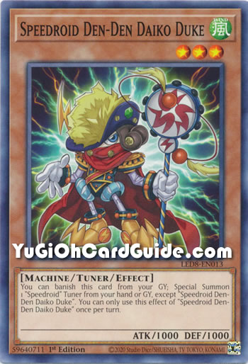 Yu-Gi-Oh Card: Speedroid Den-Den Daiko Duke