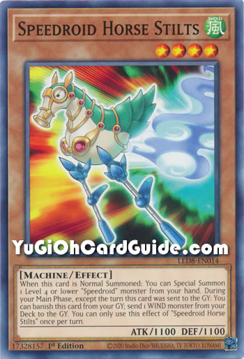 Yu-Gi-Oh Card: Speedroid Horse Stilts