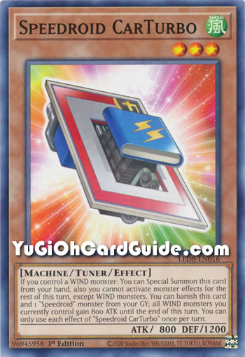 Yu-Gi-Oh Card: Speedroid CarTurbo