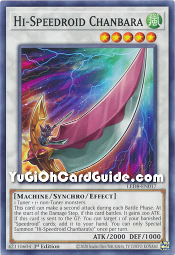 Yu-Gi-Oh Card: Hi-Speedroid Chanbara