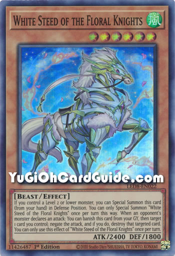 Yu-Gi-Oh Card: White Steed of the Floral Knights