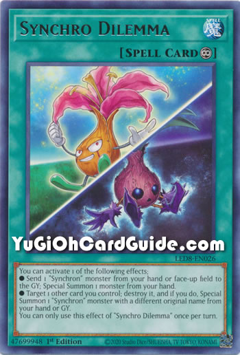 Yu-Gi-Oh Card: Synchro Dilemma