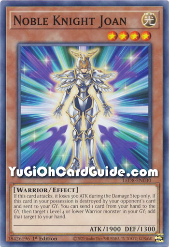Yu-Gi-Oh Card: Noble Knight Joan