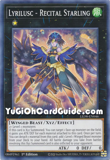 Yu-Gi-Oh Card: Lyrilusc - Recital Starling