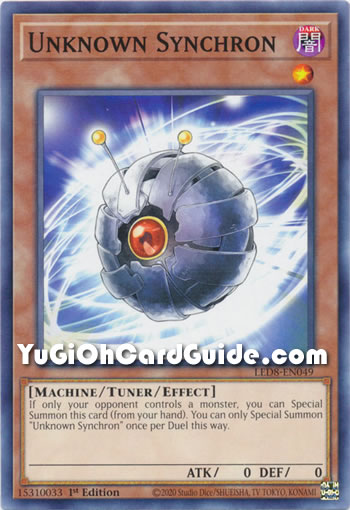 Yu-Gi-Oh Card: Unknown Synchron