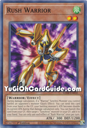 Yu-Gi-Oh Card: Rush Warrior