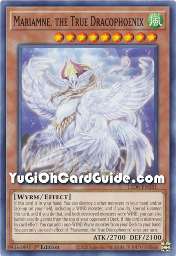 Yu-Gi-Oh Card: Mariamne, the True Dracophoenix