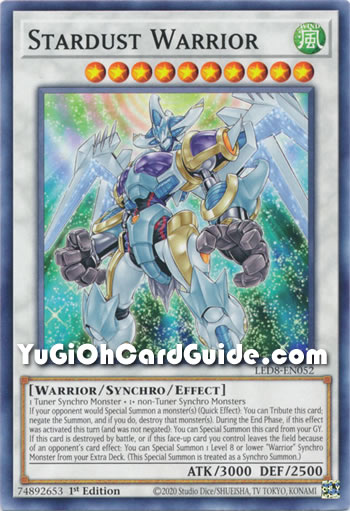 Yu-Gi-Oh Card: Stardust Warrior