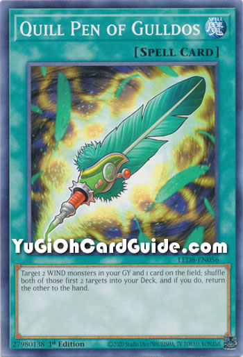Yu-Gi-Oh Card: Quill Pen of Gulldos
