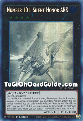 Yu-Gi-Oh Card: Number 101: Silent Honor ARK