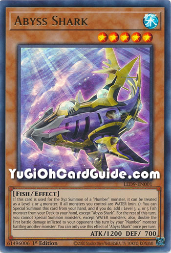 Yu-Gi-Oh Card: Abyss Shark