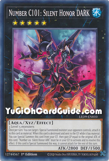 Yu-Gi-Oh Card: Number C101: Silent Honor DARK