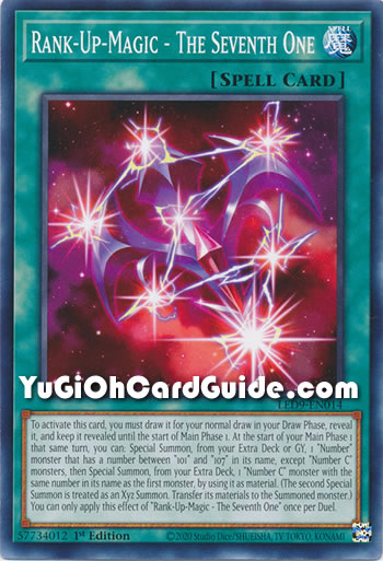 Yu-Gi-Oh Card: Rank-Up-Magic - The Seventh One