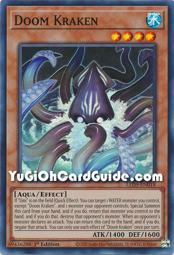 Yu-Gi-Oh Card: Doom Kraken