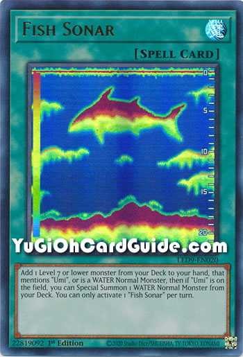 Yu-Gi-Oh Card: Fish Sonar