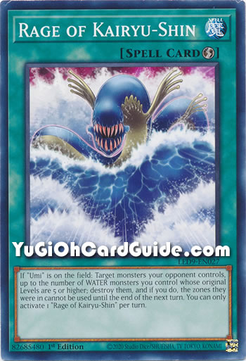 Yu-Gi-Oh Card: Rage of Kairyu-Shin