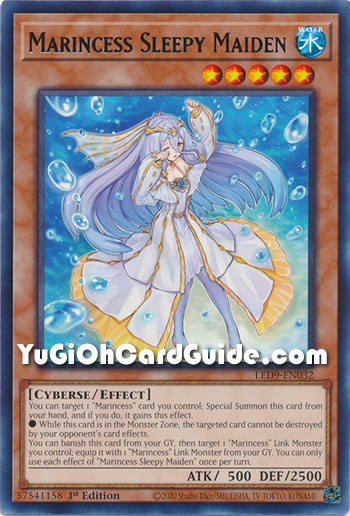 Yu-Gi-Oh Card: Marincess Sleepy Maiden