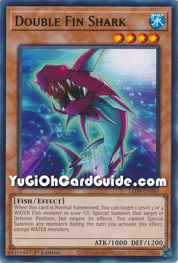 Yu-Gi-Oh Card: Double Fin Shark