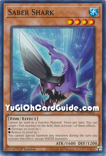 Yu-Gi-Oh Card: Saber Shark