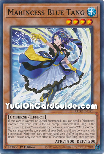Yu-Gi-Oh Card: Marincess Blue Tang