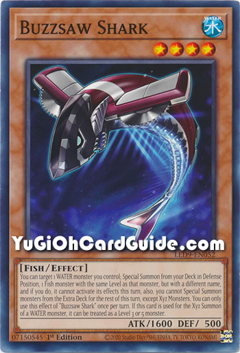 Yu-Gi-Oh Card: Buzzsaw Shark