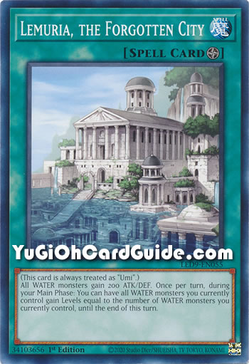 Yu-Gi-Oh Card: Lemuria, the Forgotten City
