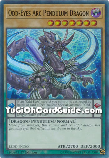 Yu-Gi-Oh Card: Odd-Eyes Arc Pendulum Dragon