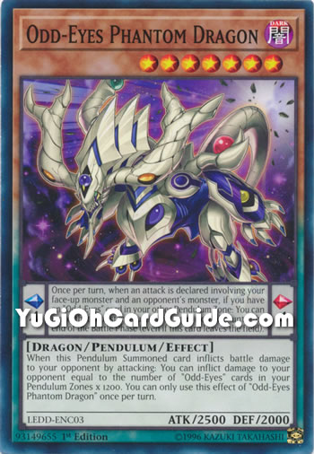 Yu-Gi-Oh Card: Odd-Eyes Phantom Dragon