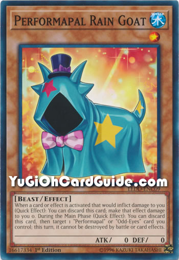 Yu-Gi-Oh Card: Performapal Rain Goat