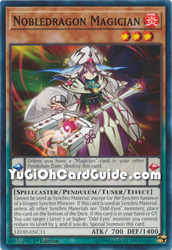 Yu-Gi-Oh Card: Nobledragon Magician