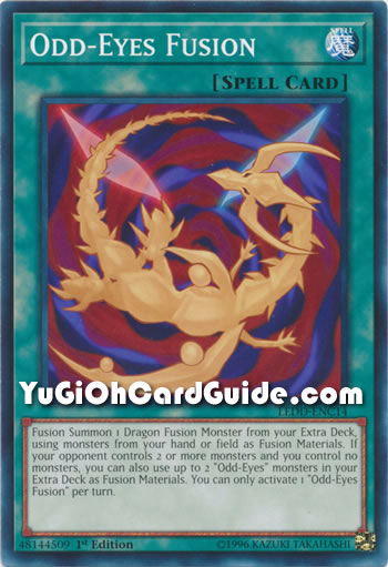 Yu-Gi-Oh Card: Odd-Eyes Fusion