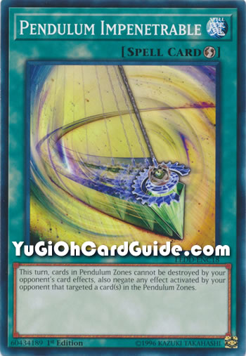 Yu-Gi-Oh Card: Pendulum Impenetrable