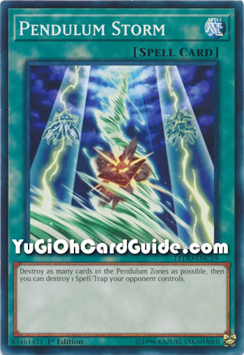 Yu-Gi-Oh Card: Pendulum Storm