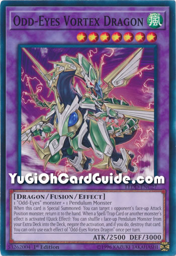 Yu-Gi-Oh Card: Odd-Eyes Vortex Dragon