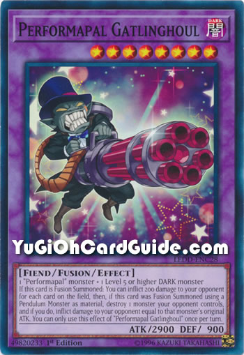 Yu-Gi-Oh Card: Performapal Gatlinghoul