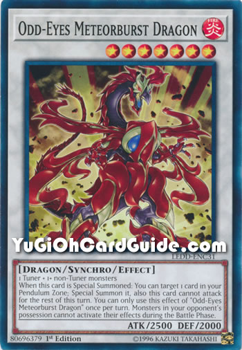 Yu-Gi-Oh Card: Odd-Eyes Meteorburst Dragon