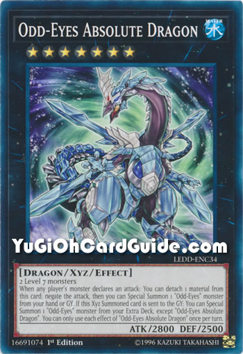 Yu-Gi-Oh Card: Odd-Eyes Absolute Dragon