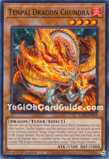 Yu-Gi-Oh Card: Tenpai Dragon Chundra