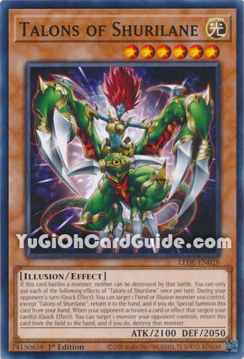 Yu-Gi-Oh Card: Talons of Shurilane