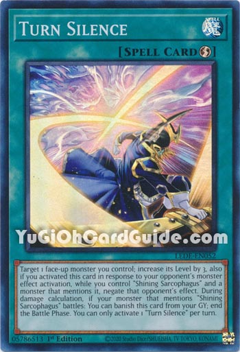 Yu-Gi-Oh Card: Turn Silence
