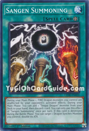 Yu-Gi-Oh Card: Sangen Summoning